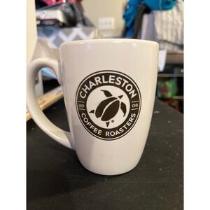 Charleston Coffee Roasters White Ceramic Sea Turtle Logo Mug Liquid Logic 2005